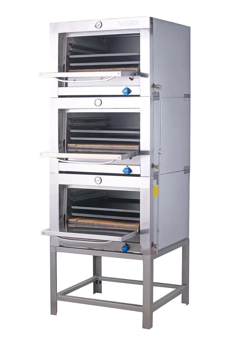 HORNO INDUSTRIAL 3 CAMARAS 65X65 ACERO INOX VHG-365C GLP - 2