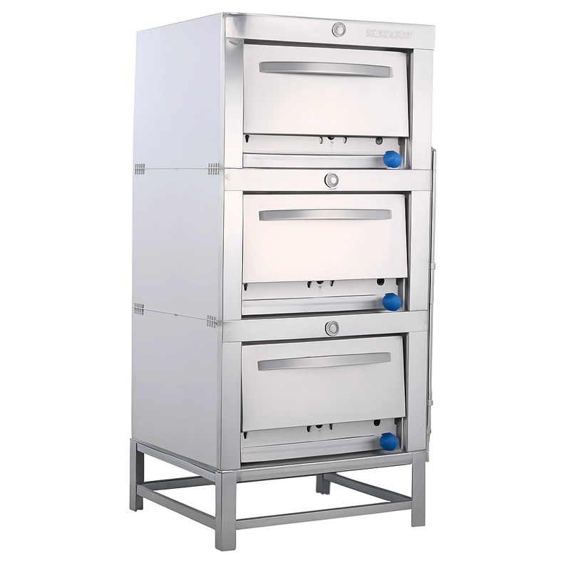 HORNO INDUSTRIAL 3 CAMARAS 65X65 ACERO INOX VHG-365C GLP - 3