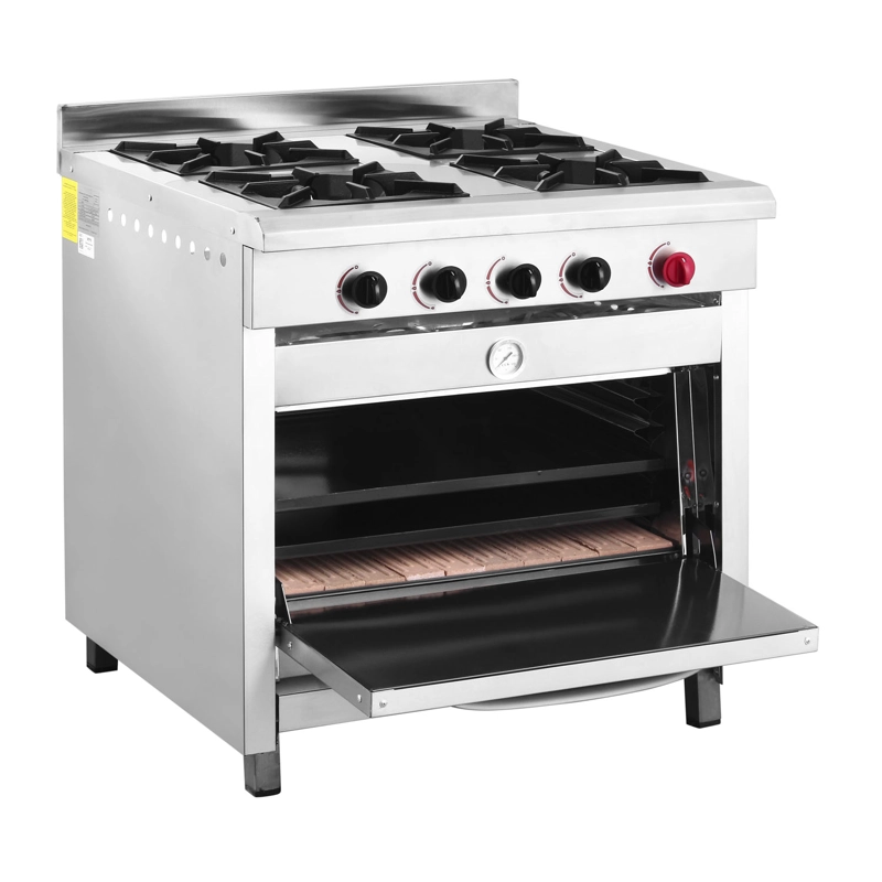 COCINA 4 PLATOS INOXIDABLE MATE GLP - 4