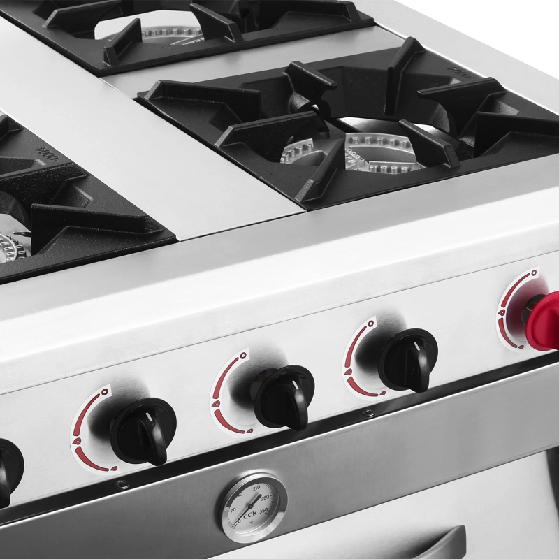 COCINA 4 PLATOS INOXIDABLE MATE GLP - 5