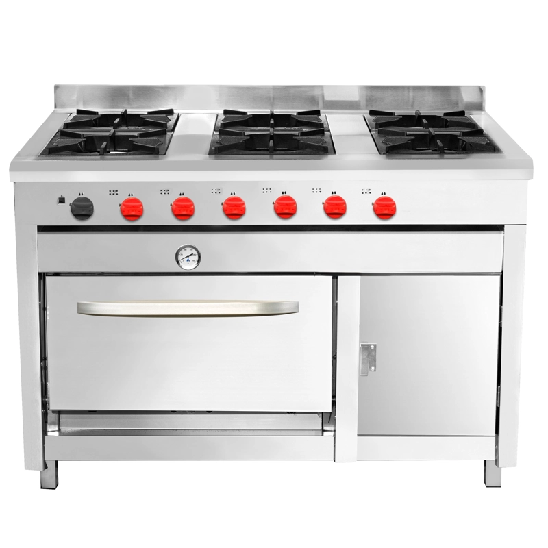 COCINA 6 PLATOS INOXIDABLE MATE GLP - 1