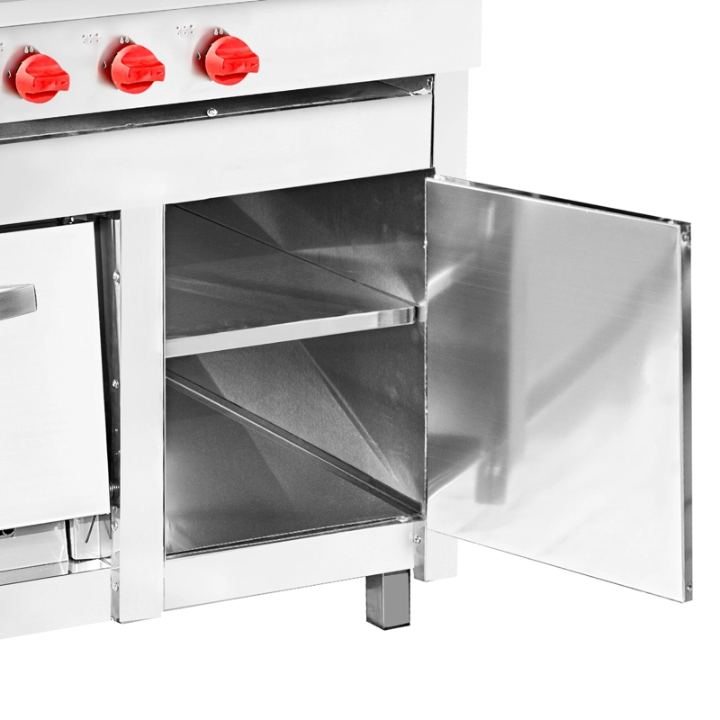 COCINA 6 PLATOS INOXIDABLE MATE GLP - 3