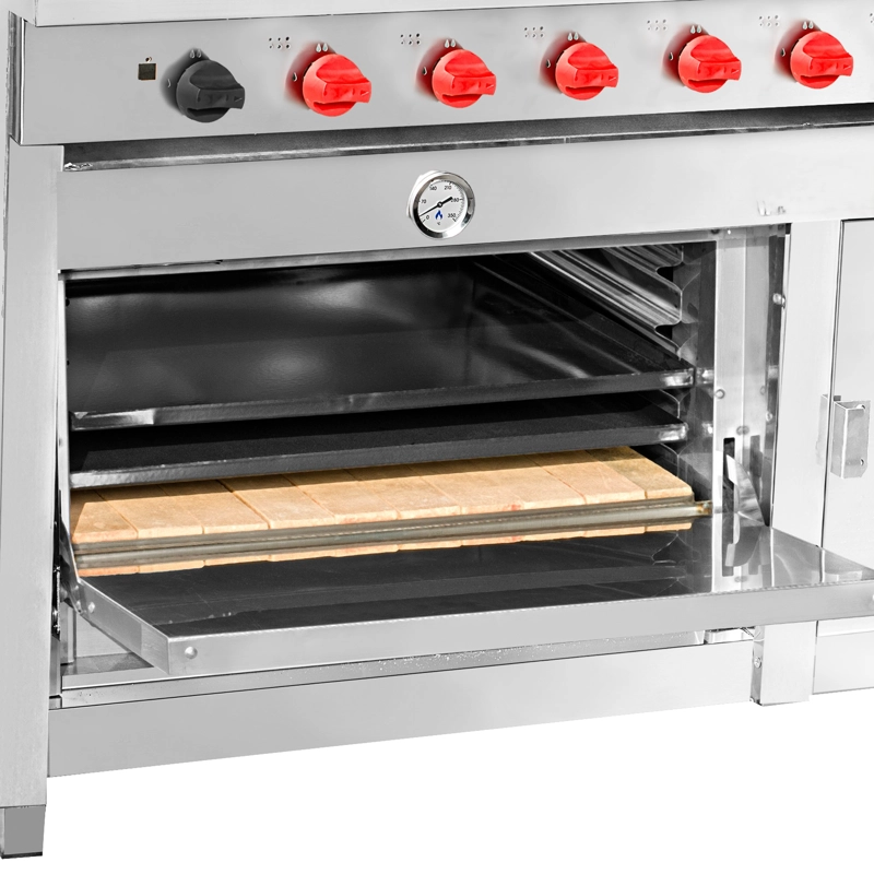 COCINA 6 PLATOS INOXIDABLE MATE GLP - 4
