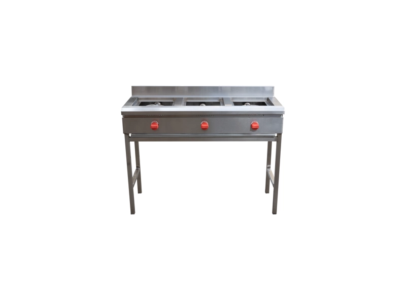 ANAFE 3 QUEMADORES INOX GLP - 1