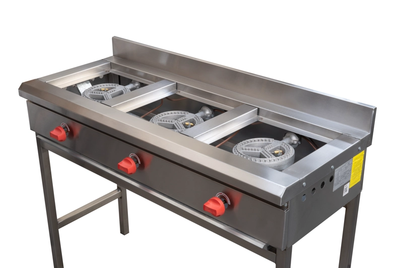 ANAFE 3 QUEMADORES INOX GLP - 4