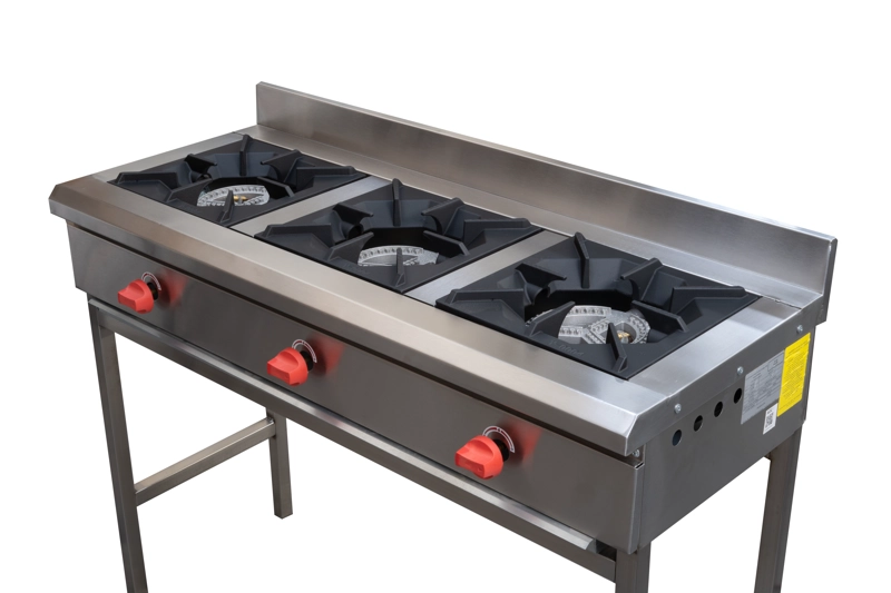 ANAFE 3 QUEMADORES INOX GLP - 5
