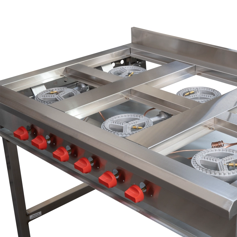 ANAFE 6 QUEMADORES INOX GLP - 4