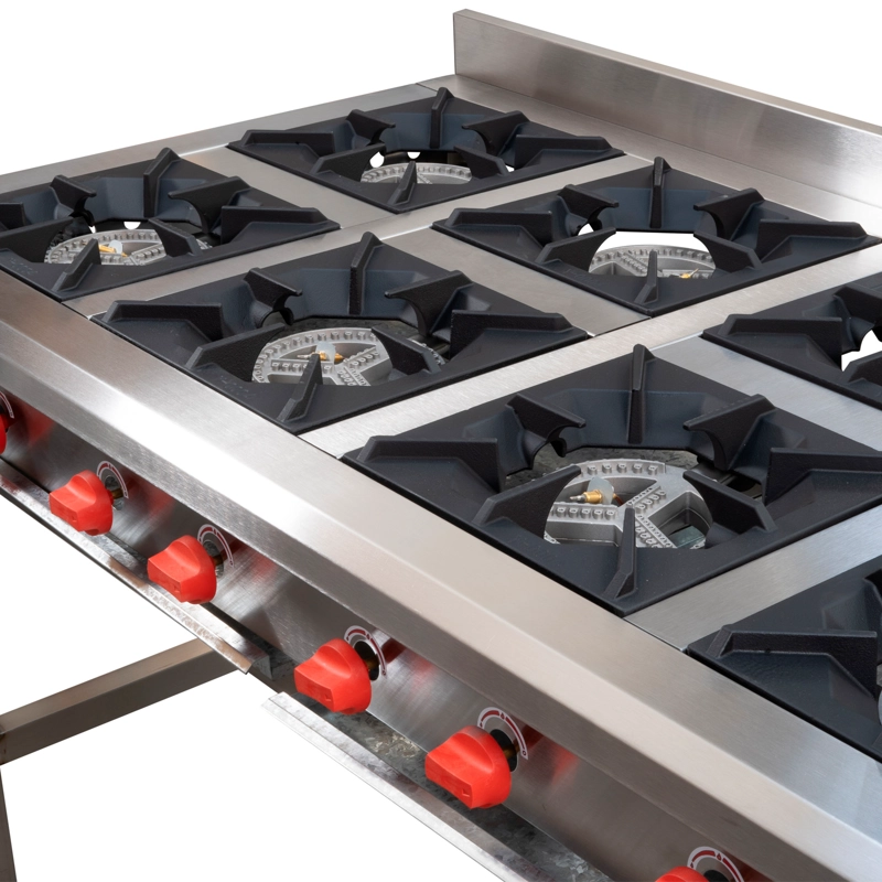 ANAFE 8 QUEMADORES INOX GLP - 2