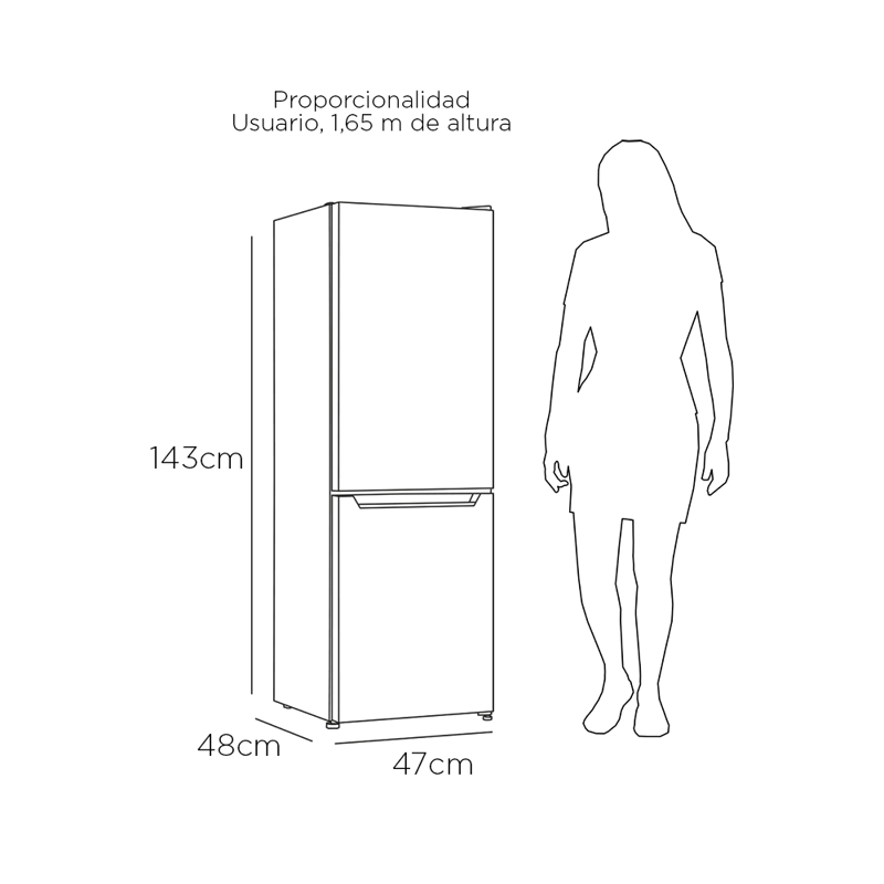 REFRIGERADOR BOTTOM FREEZER FRIO DIRECTO 157 LTS LRB-180DFI - 5