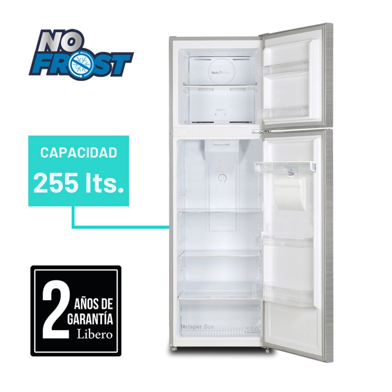 REFRIGERADOR TOP MOUNT NO FROST 255 LTS LRT-265NFNW NEGRO - 6