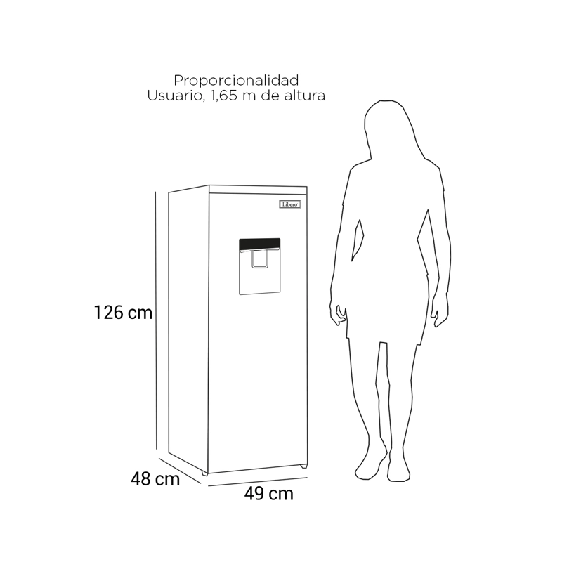 REFRIGERADOR FRIO DIRECTO 167 LTS LRM-178DFNW NEGRO - 8