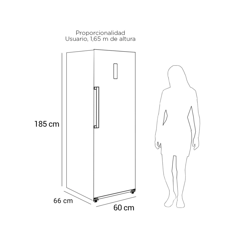 FREEZER VERTICAL NO FROST 274 LTS LFV-360NFI INOX - 10