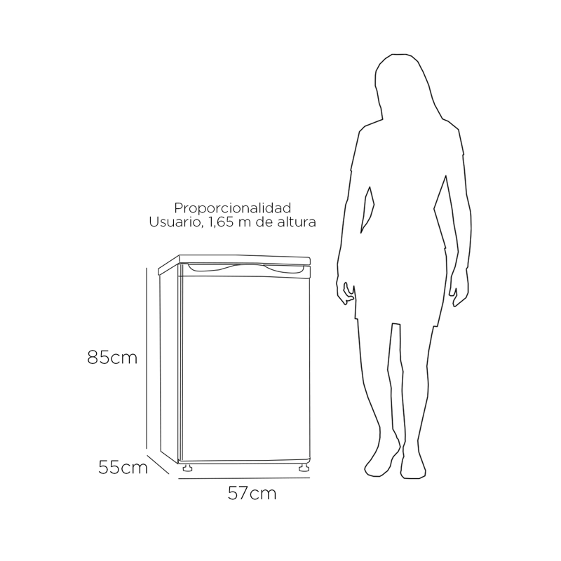FREEZER VERTICAL FRIO DIRECTO 85 LTS LFV-100I INOX - 5