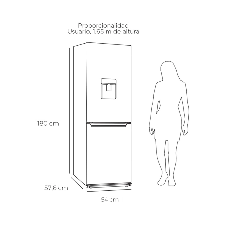 REFRIGERADOR BOTTOM FREEZER NO FROST 250 LTS. LRB-281NFIW - 6