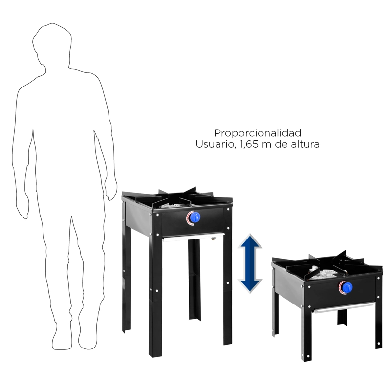 ANAFE 1 PLATO ECO EN CAJA ALTO BAJO GLP - 2
