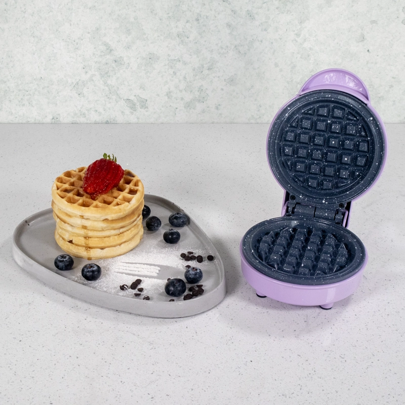 MINI WAFFLE CERAMICA LILA - 5