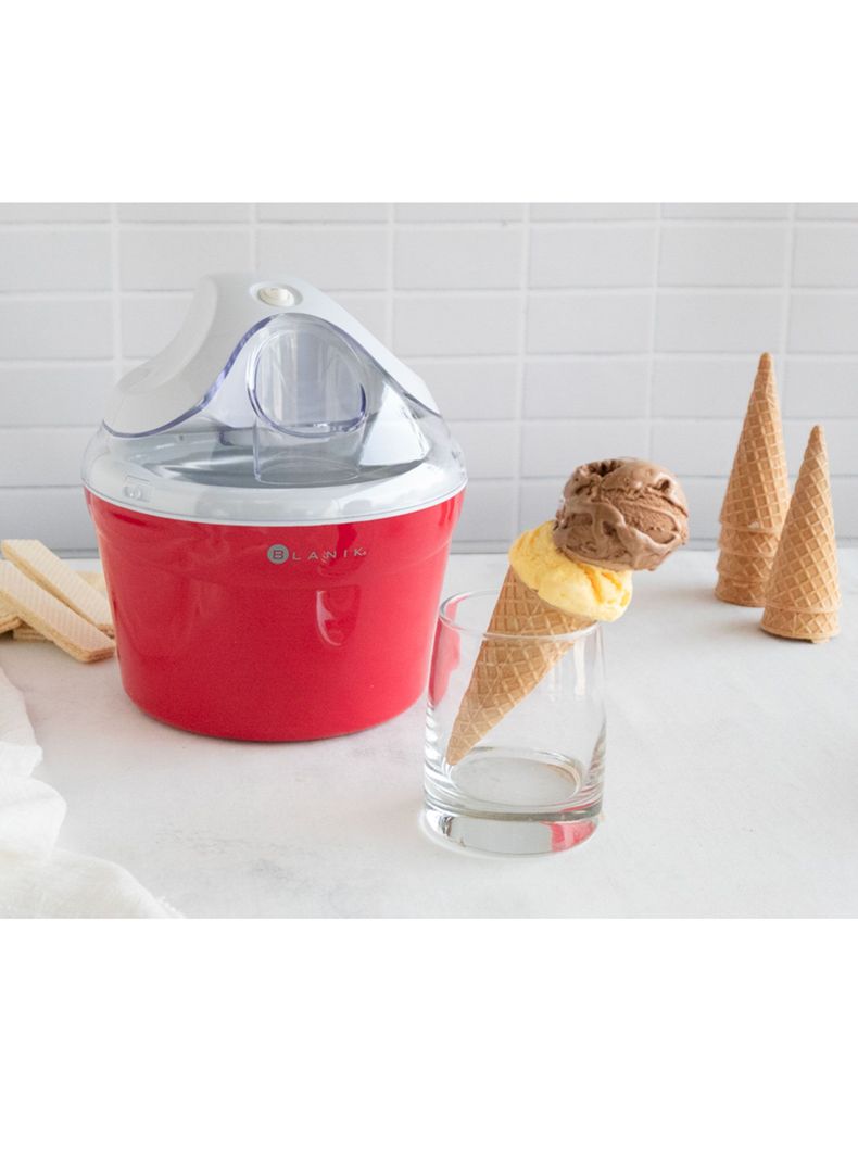 Máquina Helado Ice Cream Maker Roja - 4