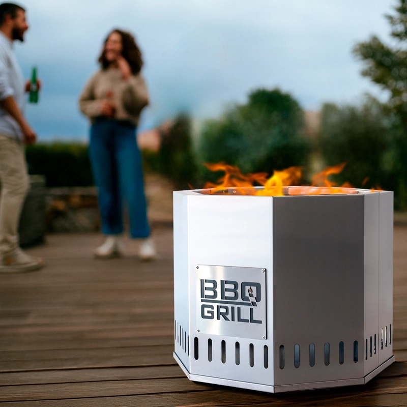BRASERO SIN HUMO PUREFIRE + FUNDA BBQ GRILL - 4