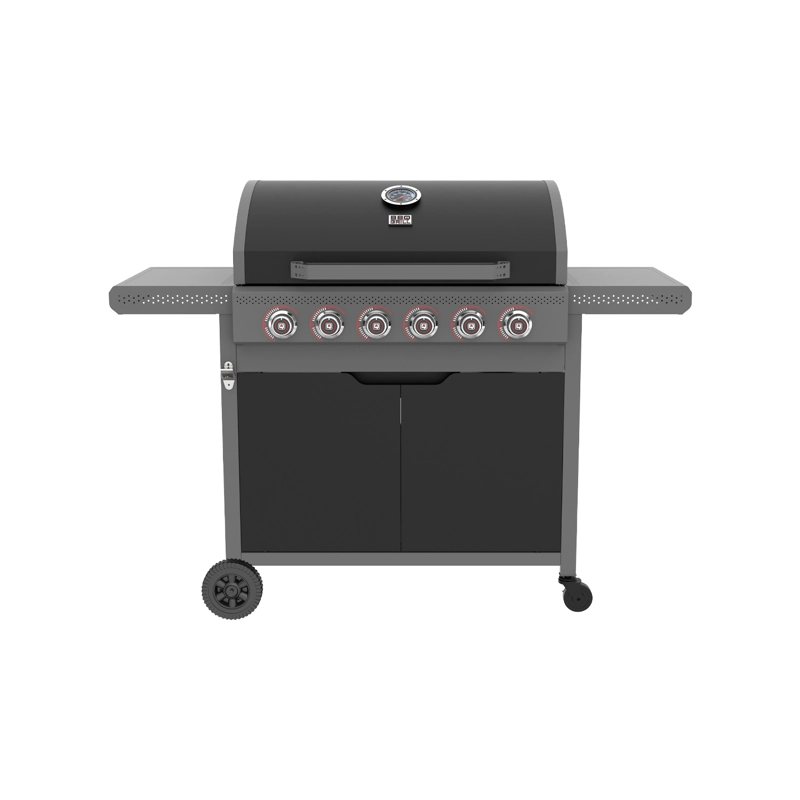 PARRILLA A GAS DARK HAWK 6 QUEMADORES BBQ GRILL - 1