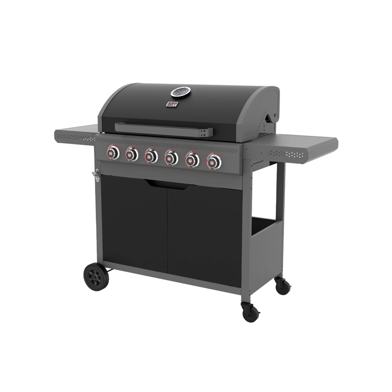 PARRILLA A GAS DARK HAWK 6 QUEMADORES BBQ GRILL - 2