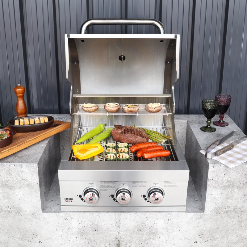 PARRILAS A GAS EMPOTRADA 3Q NEBRASKA BBQ301E BBQ GRILL - 8