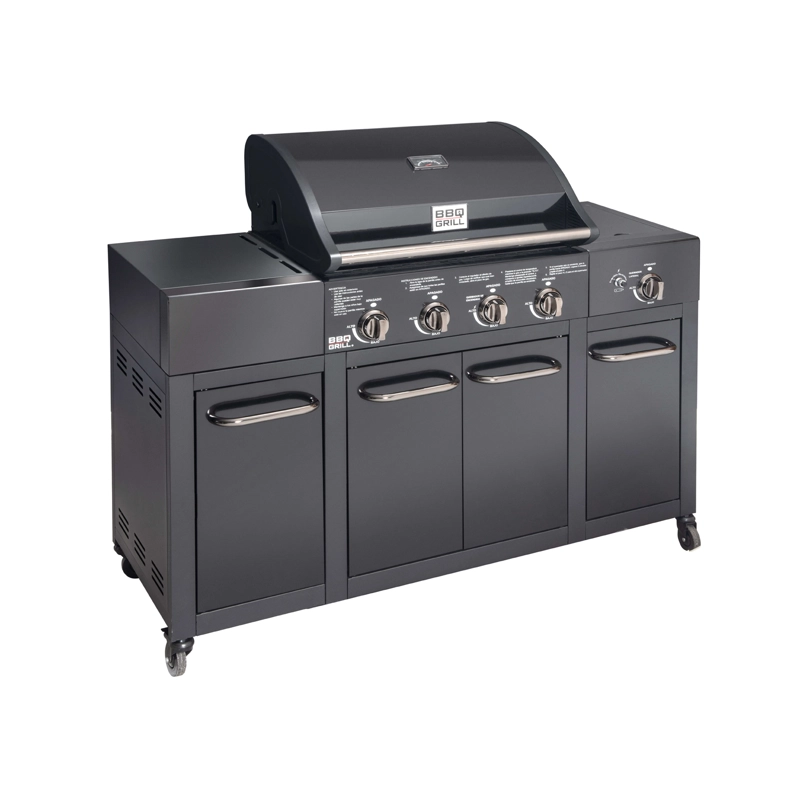 PARRILLA GAS BUFFALO BLACK 4+1 Q + FUNDA DE REGALO - 3