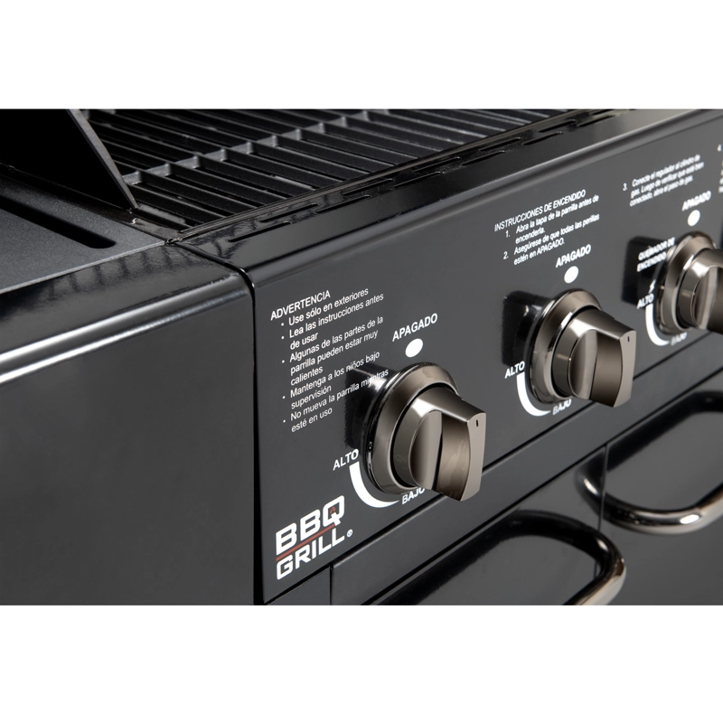 PARRILLA GAS BUFFALO BLACK 4+1 Q + FUNDA DE REGALO - 5