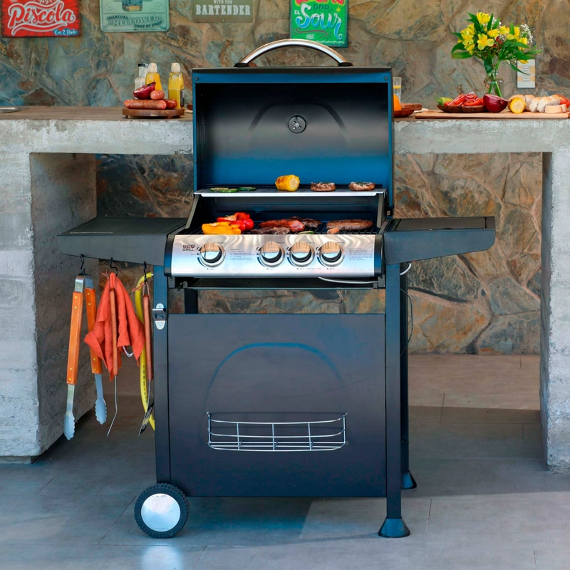 PARRILLA A GAS BOSTON PRO BBQ301GCA BBQ GRILL - 7