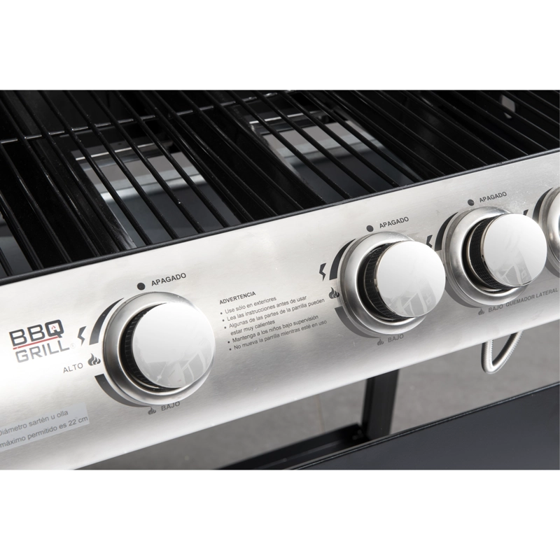 PARRILLA A GAS GIORGIA 3 QUEMADORES BBQ GRILL BBQ304GCQL - 4