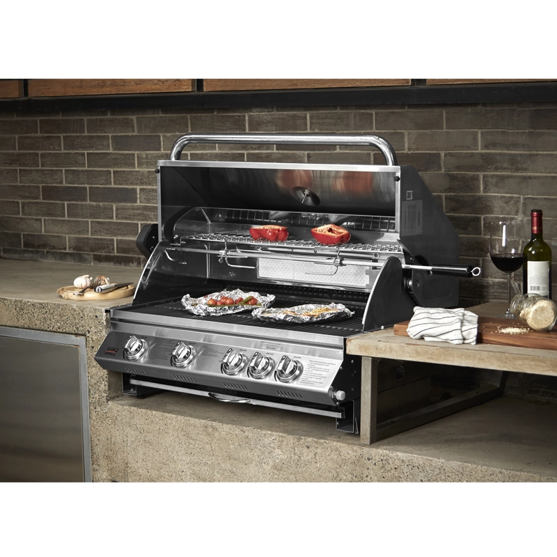 PARRILLA GAS KANSAS EMPOTRADA 4 QUEMADORES BBQ GRILL BBQ401 - 5