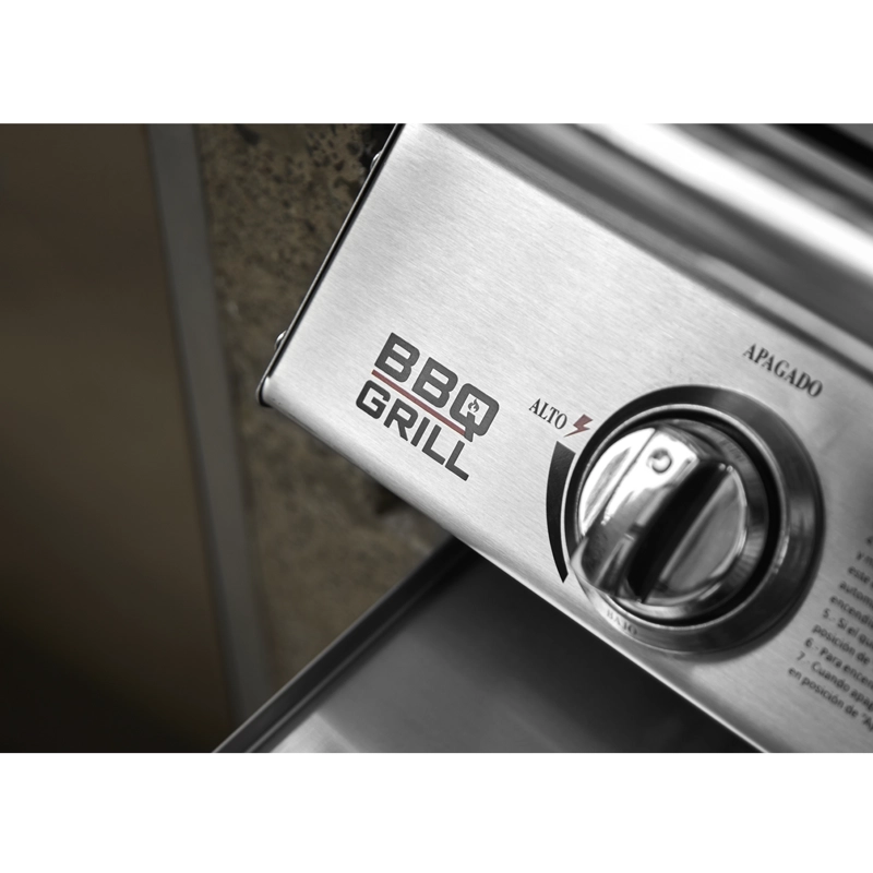 PARRILLA GAS KANSAS EMPOTRADA 4 QUEMADORES BBQ GRILL BBQ401 - 7