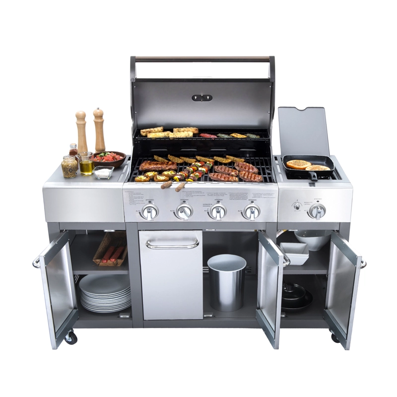 PARRILLA GAS BUFFALO INOX 4+1 Q + FUNDA DE REGALO - 2