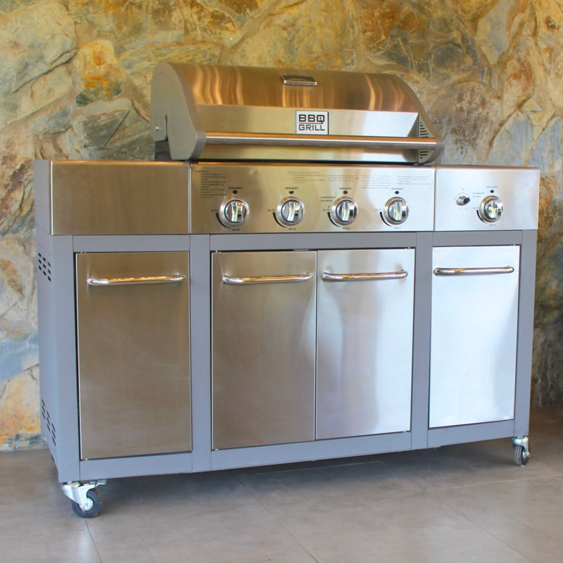 PARRILLA GAS BUFFALO INOX 4+1 Q + FUNDA DE REGALO - 6