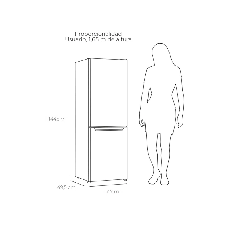 REFRIGERADOR BOTTOM FREEZER FRIO DIRECTO 157 LTS LRB-180DFN - 5