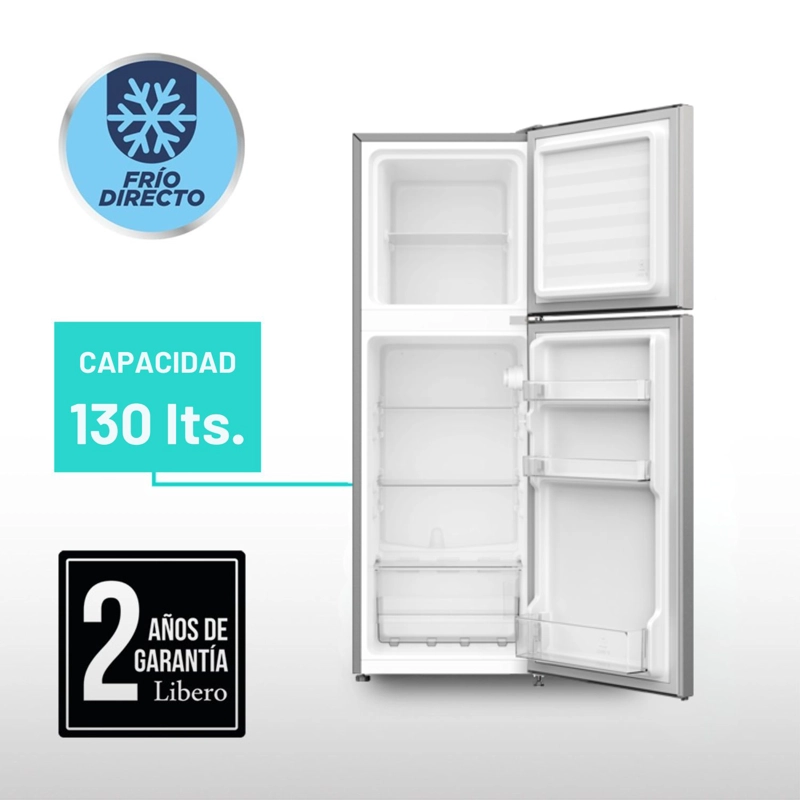 REFRIGERADOR TOP MOUNT FRIO DIRECTO 130 LTS LRT-160DFI INOX - 4