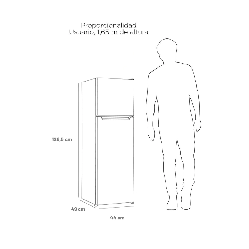 REFRIGERADOR TOP MOUNT FRIO DIRECTO 130 LTS LRT-160DFI INOX - 5