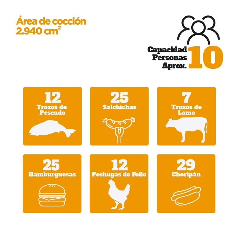 PARRILLA GAS INDIANA 4 QUEMADORES + QUEMADOR LATERAL - 8