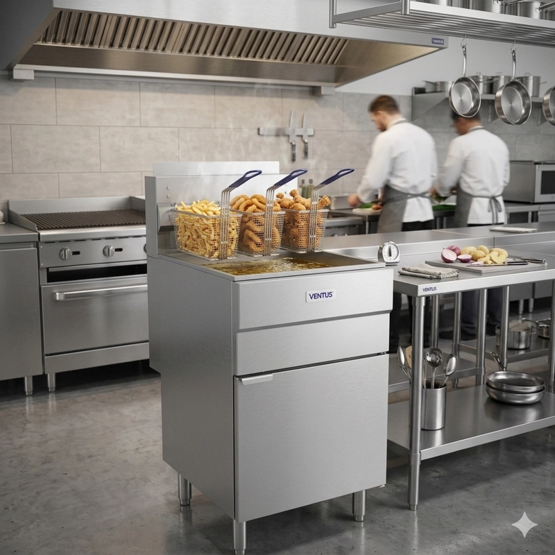FREIDORA A GAS VENTUS 37 LITROS ALTA PRODUCCION GLP - 2