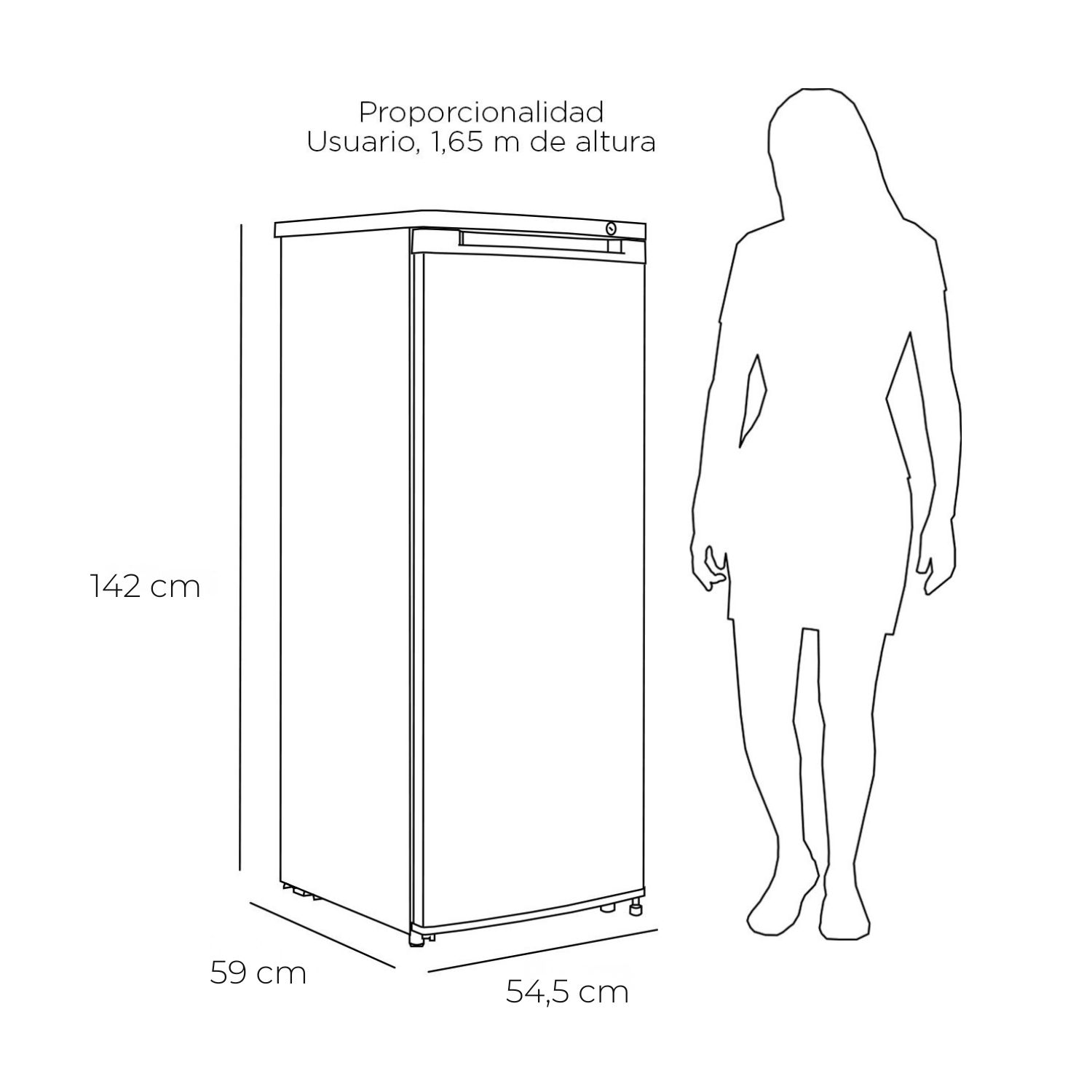 FREEZER VERTICAL CONVERTIBLE FRIO DIRECTO 200 LTS - 5