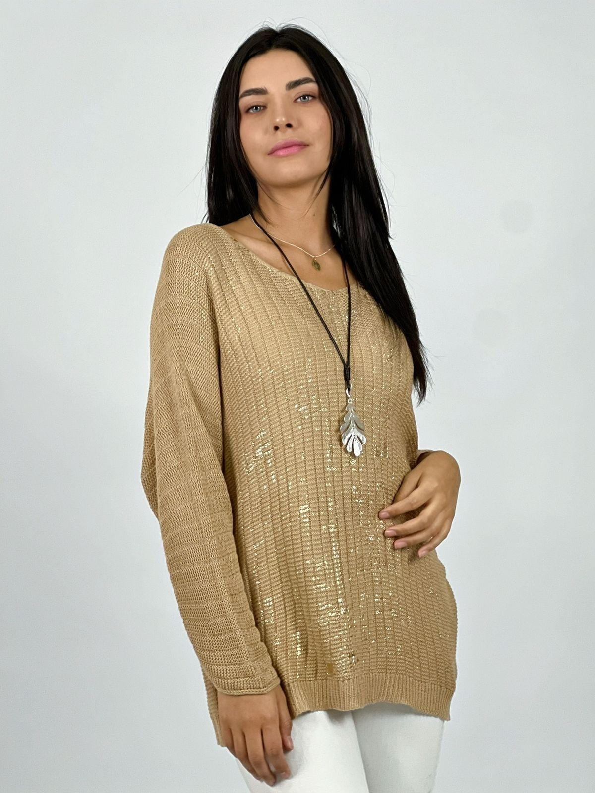 SWEATER TEJIDO HILO - NEGRO - ÚNICO - 2