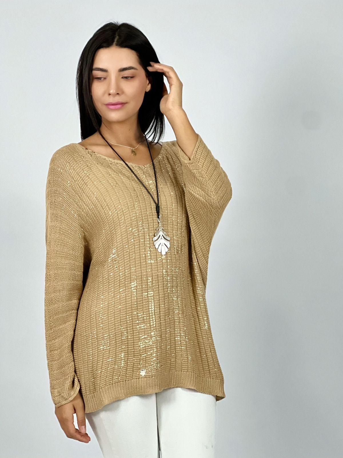 SWEATER TEJIDO HILO - NEGRO - ÚNICO - 3