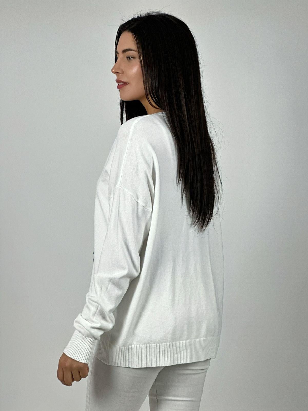 SWEATER SPANDEX DISEÑO OSITO BRILLANTE NEGRO - 3
