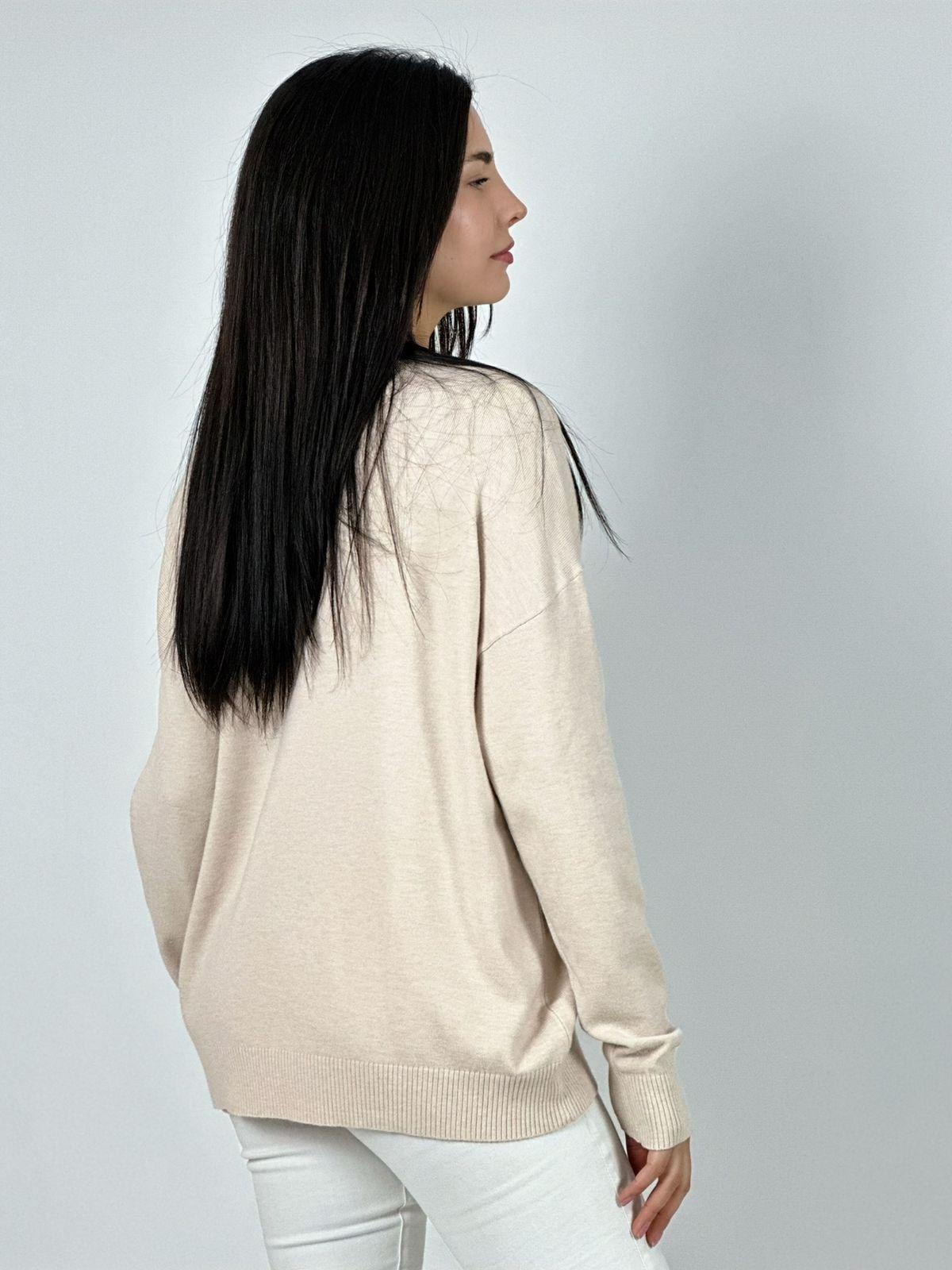 SWEATER SPANDEX DISEÑO OSITO BRILLANTE NEGRO - 4