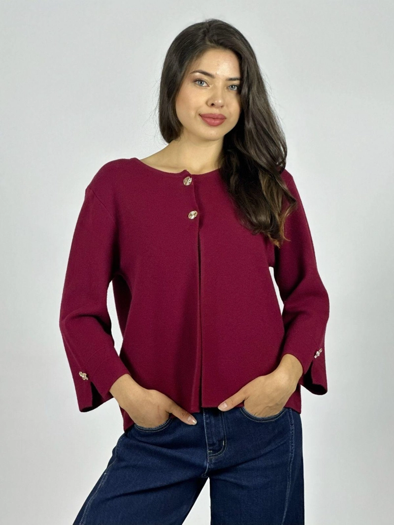 SWEATER SPANDEX HOMBROS DESCUBIERTOS CAFE - 1