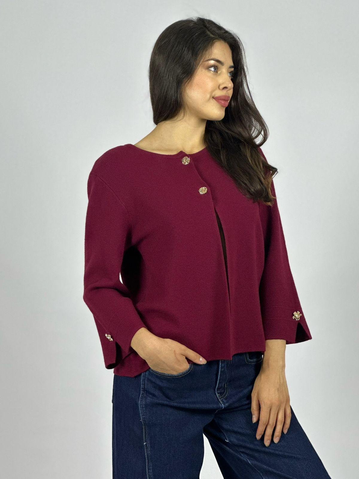 SWEATER SPANDEX HOMBROS DESCUBIERTOS CAFE - 3