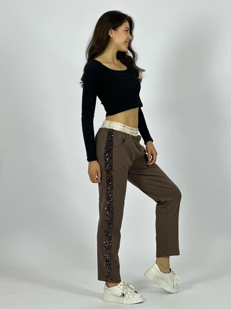 JOGGER ALGODON DOBLE CORAZON PRINT CAFE - 2