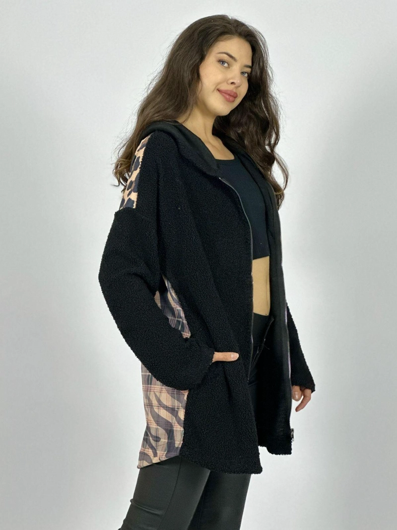 CHAQUETA CHIPORRO CON CAPUCHA CAMEL - 2