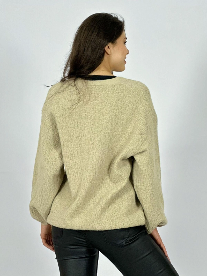 SWEATER LANA BOTONES CARACOLAS Y ESTRELLAS NEGRO - 3