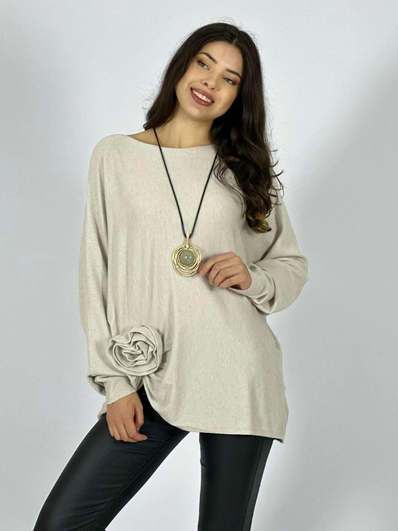 SWEATER SPANDEX ROSA NEGRO - 3