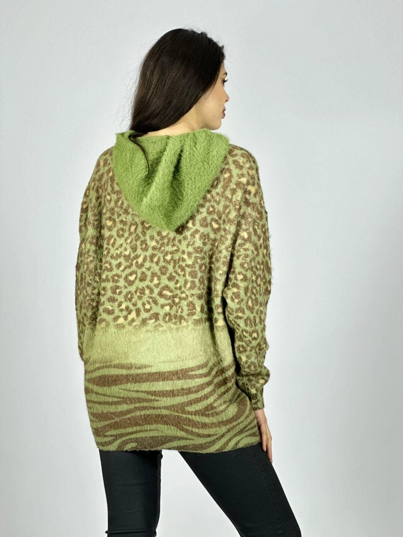 POLERON CASHMERE PRINT ESTRELLA BRILLOS BEIGE - 4